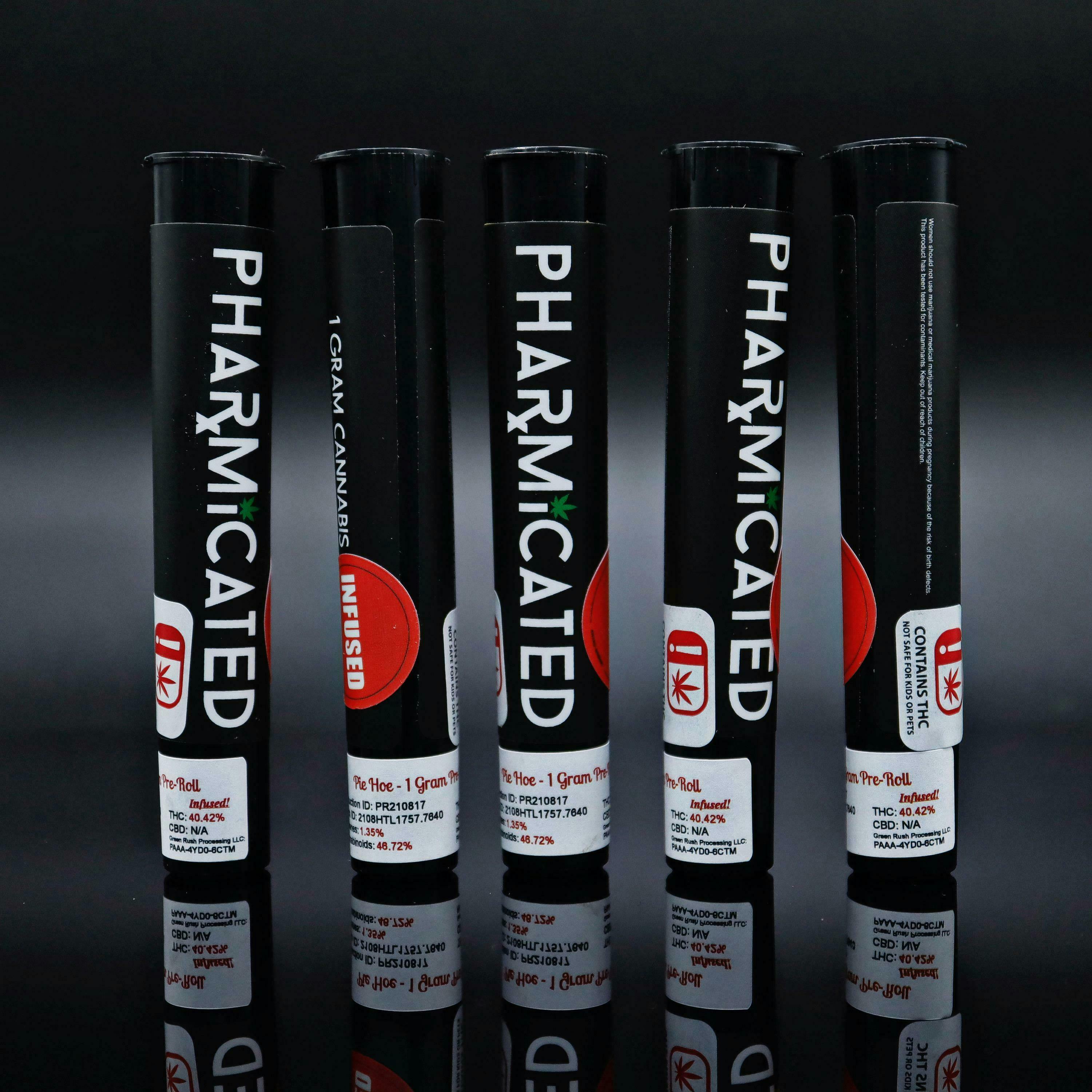 Pharmicated - INFUSED - PhD 1g Pre-Roll - Pie Hoe (H) - 1