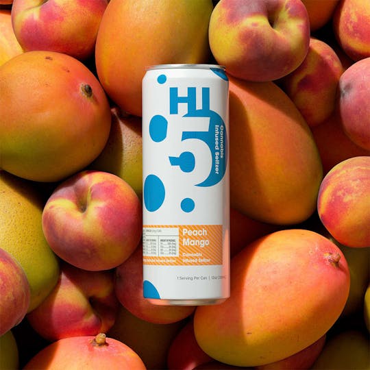 Hi5 - Hi5 Cannabis Seltzer: Peach Mango - 1