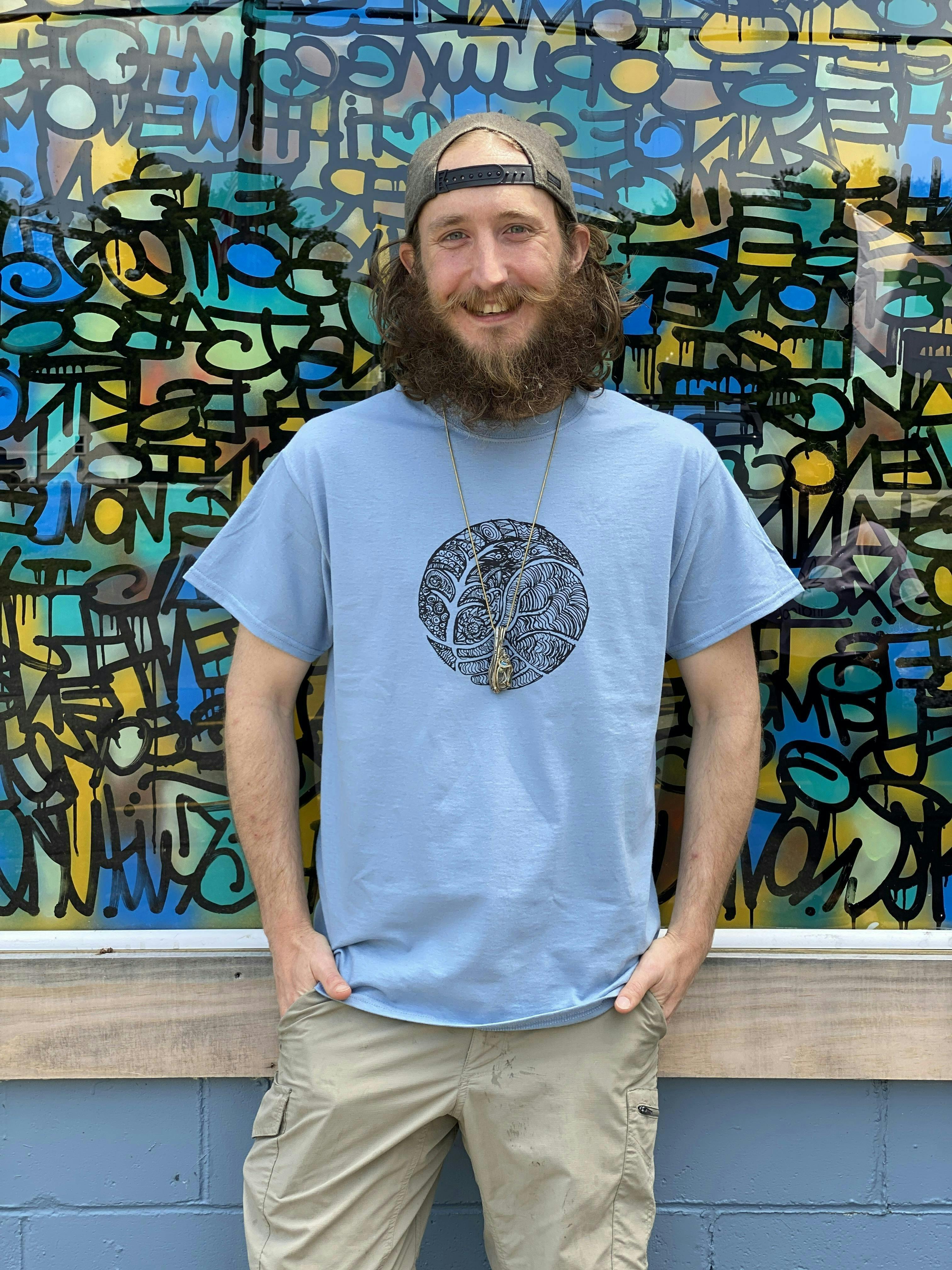 Indico - Hand Leaf Sketch Tee - 1