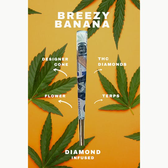 ROLLY - Breezy Banana (1G) Diamond Infused Pre-Roll - 1