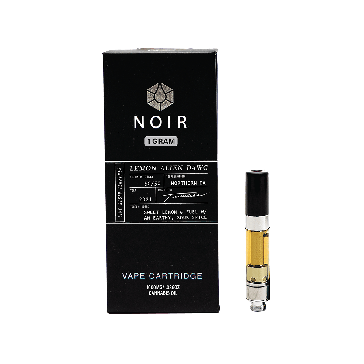 Timeless Vapes - Lemon Alien Dawg | NOIR Live Resin Catridge | 1g - 1