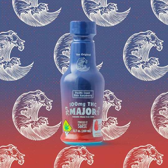 Major - Major - 100mg THC Pacific Coast Blue Raspberry - 1