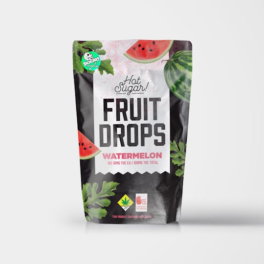 Hot Sugar! - Sour Watermelon Fruit Drops (100mg) - 1