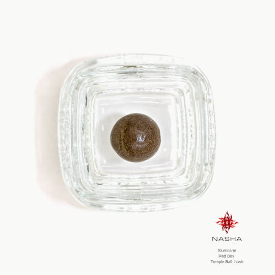 NASHA - Slurricane Red Temple Ball Hash - Bandwagon Gardens - 1