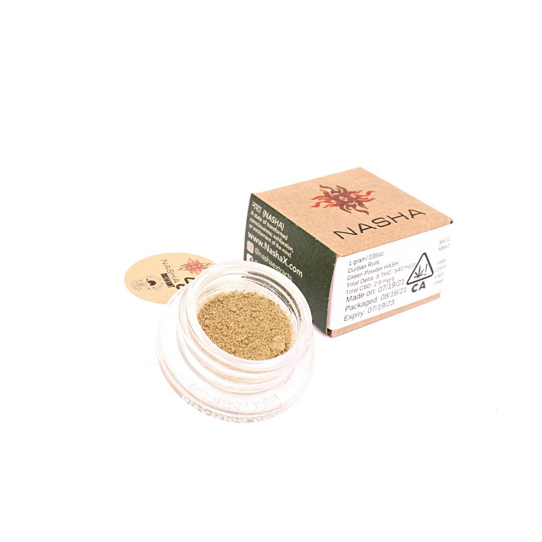 NASHA - Durban Runt Green Powder Hash - 1
