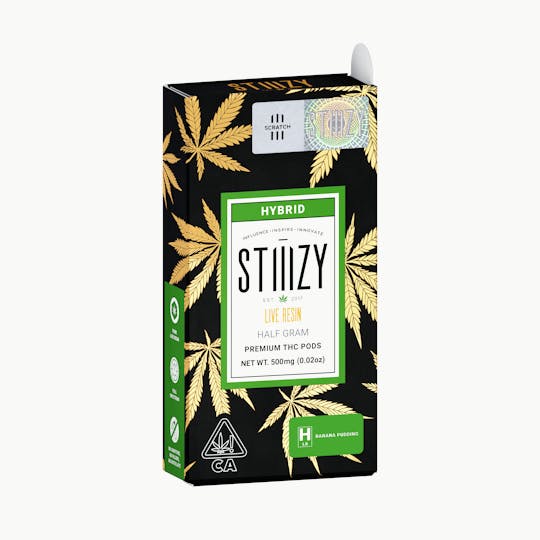 STIIIZY - Vape Cartridge - BANANA PUDDING .5G Live Resin Pod - STIIIZY - 1