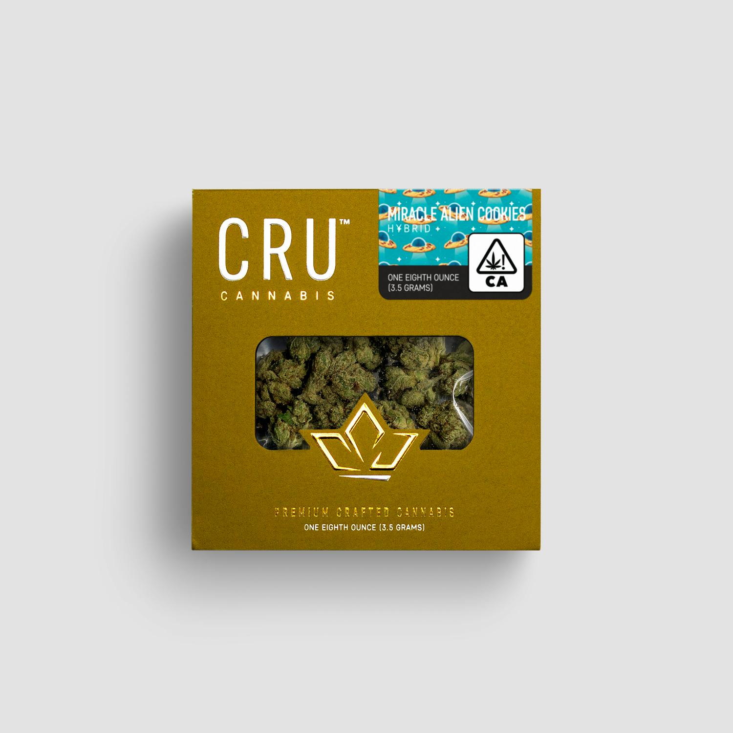 CRU Cannabis - Miracle Alien Cookies (3.5 Grams) - 1