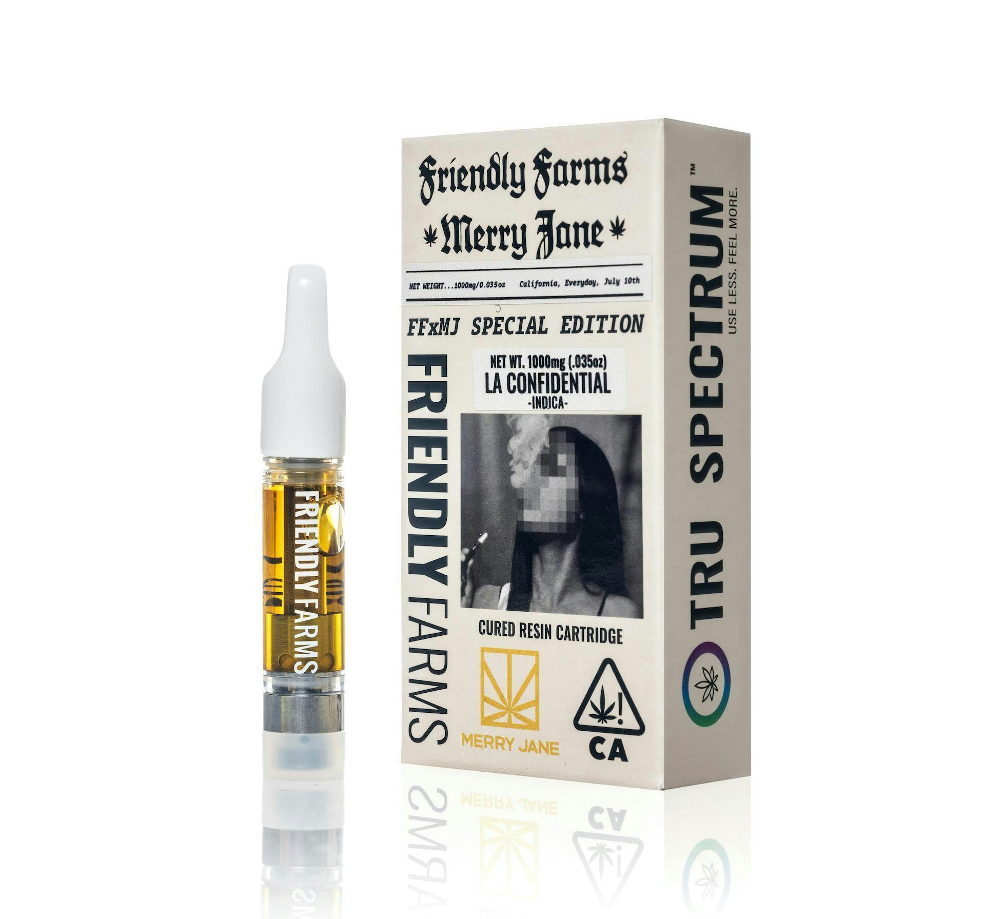 Friendly Brand - Friendly Brand x Merry Jane | LA Confidential | Cured Resin Cartridge | 1g - 1