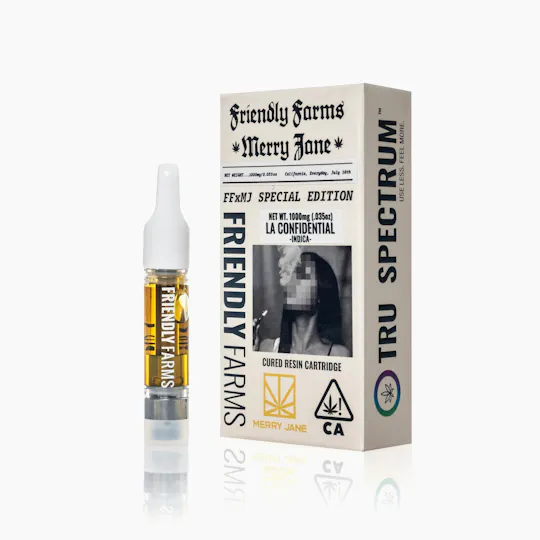 Friendly Brand - Friendly Brand x Merry Jane | LA Confidential | Cured Resin Cartridge | 1g - 1