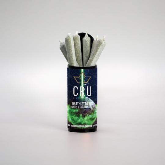 CRU Cannabis - Death Star OG (0.5 G Pre-Roll 6 pack) - 1