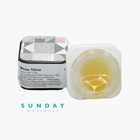 Sunday Extracts - 1g Concentrate White Tahoe - 1