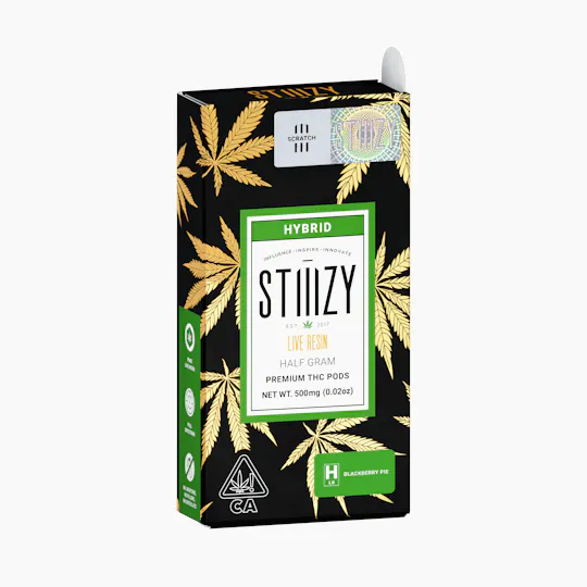 STIIIZY - Vape Cartridge - BLACKBERRY PIE .5G Live Resin Pod - STIIIZY - 1