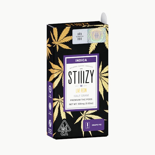 STIIIZY - Vape Cartridge - GRAPE PIE .5G Live Resin Pod - STIIIZY - 1