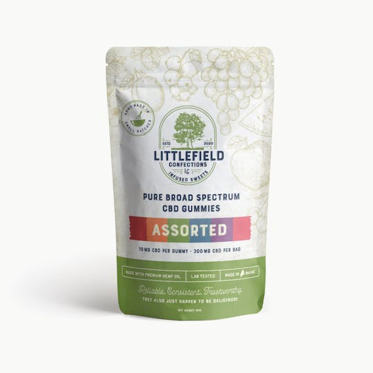 Littlefield Confections - Assorted CBD Gummies 10mg/pc 300mg Total - 1