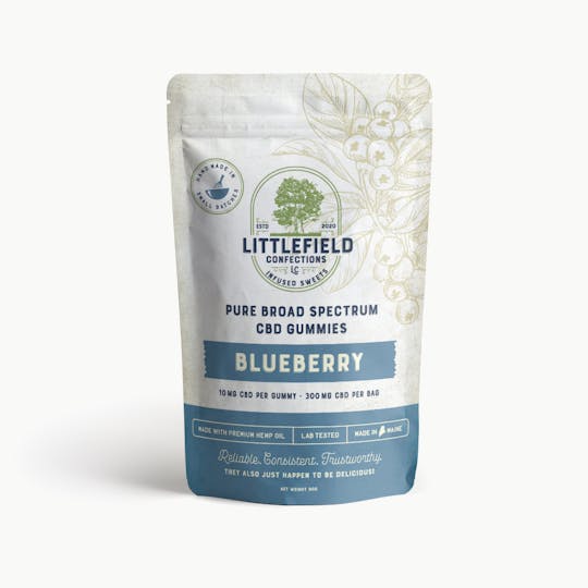 Littlefield Confections - Blueberry CBD Gummies 10mg/pc 300mg Total - 1