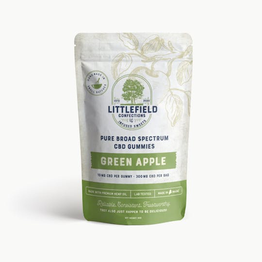 Littlefield Confections - Green Apple CBD Gummies 10mg/pc 300mg Total - 1