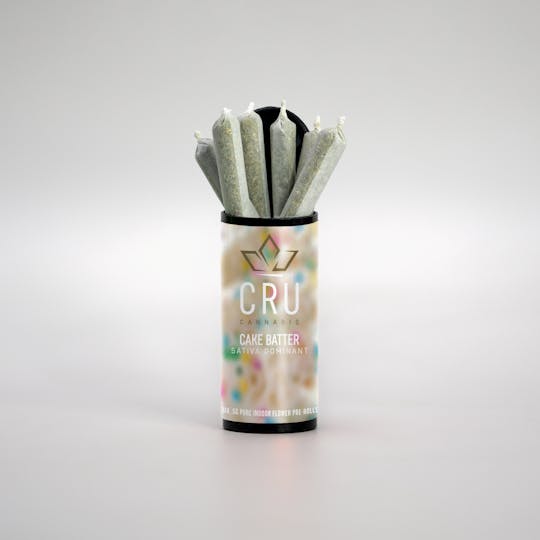 CRU Cannabis - Cake Batter (0.5G Pre-Roll 6 pack) - 1