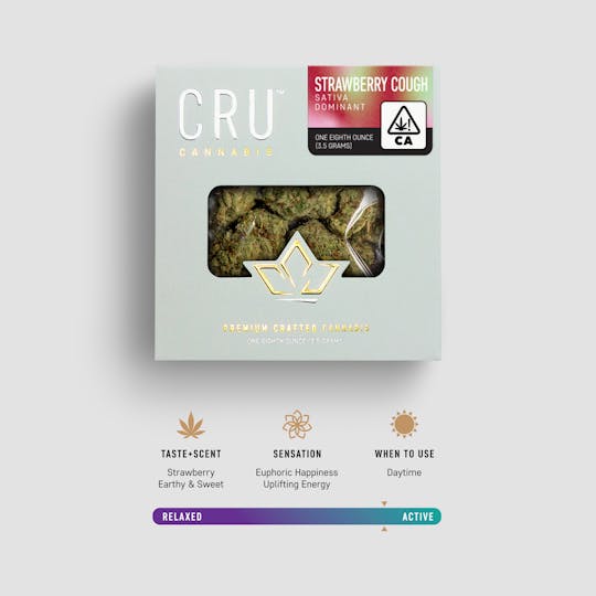 CRU Cannabis - Strawberry Cough (3.5 Grams) - 1