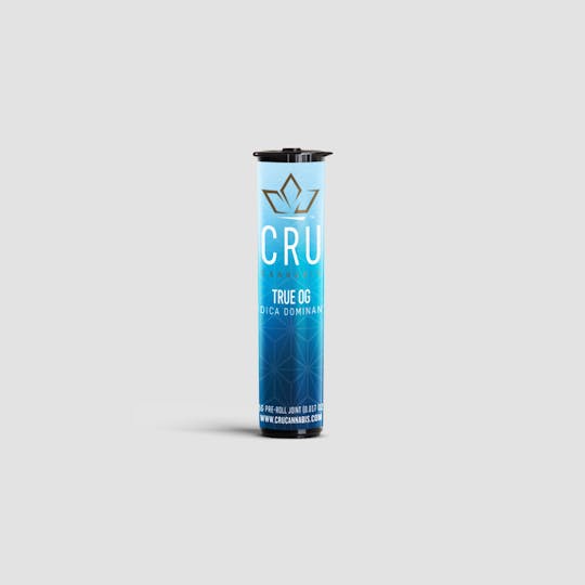 CRU Cannabis - True OG (0.5G Pre-Roll) - 1