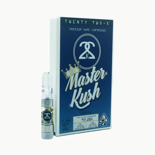 Twenty Two K / 22k - 22K - Master Kush - Cartridge - 0.5ml - 1