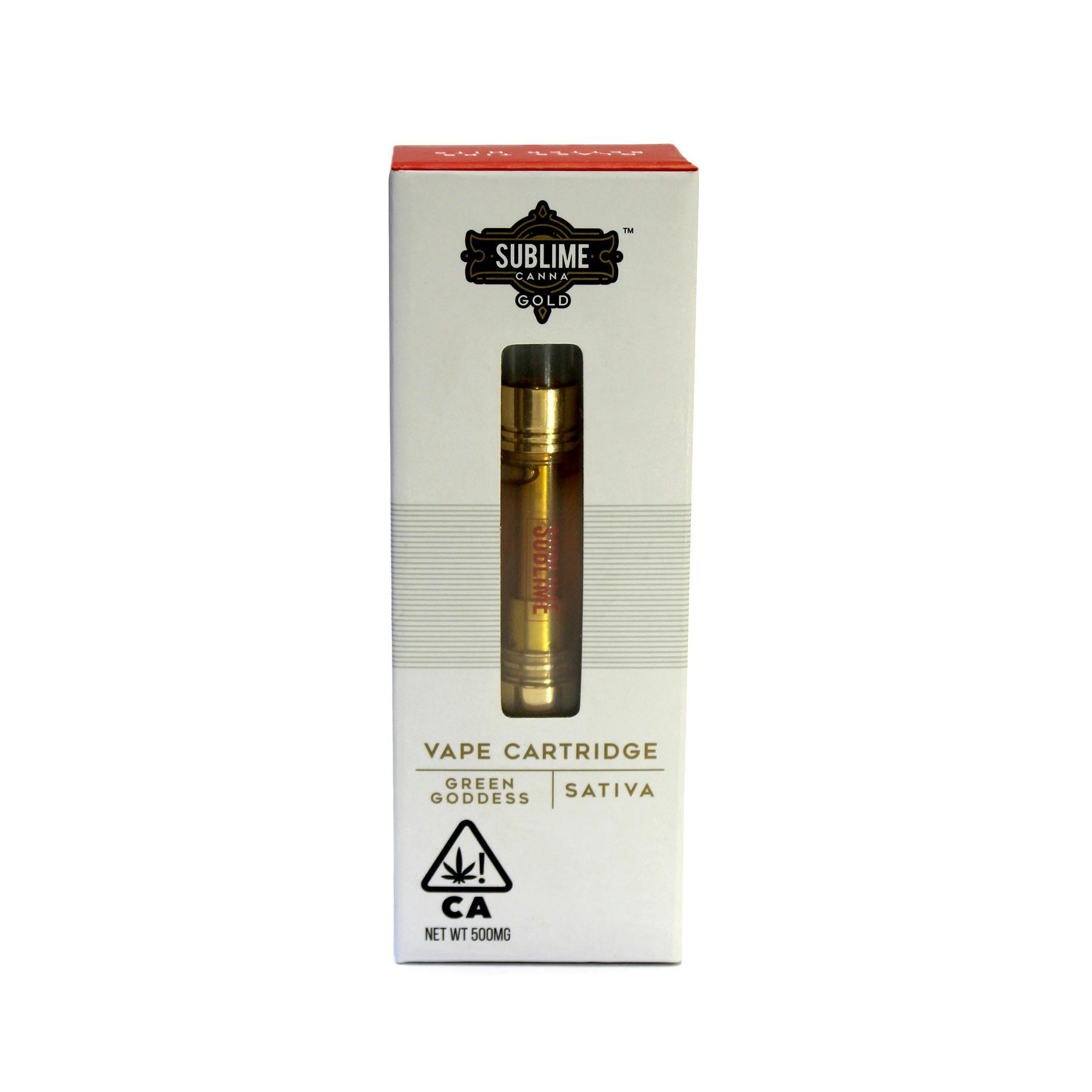 Sublime - Sublime Gold Cartridge - 0.5g Tokyo (Green Goddess) - 1