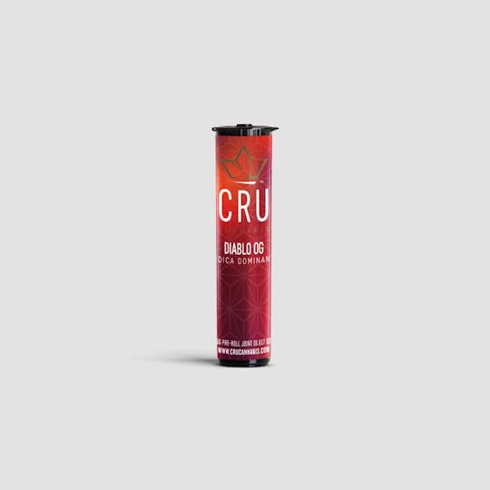 CRU Cannabis - Diablo OG (0.5G Pre-Roll) - 1