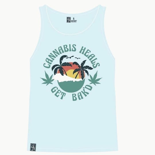 Bak'd - Get Bak'd Heals Tank Top-Light Blue - 1