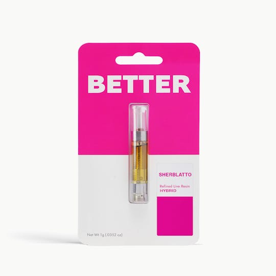 Better - Sherblatto Refined Live Resin Cartridge 1g - 1