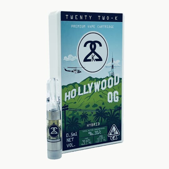 Twenty Two K / 22k - 22K - Hollywood OG - Cartridge - 0.5ml - 1
