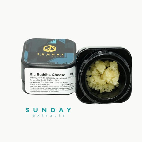Sunday Extracts - 1g Concentrate Big Buddha Cheese - 1
