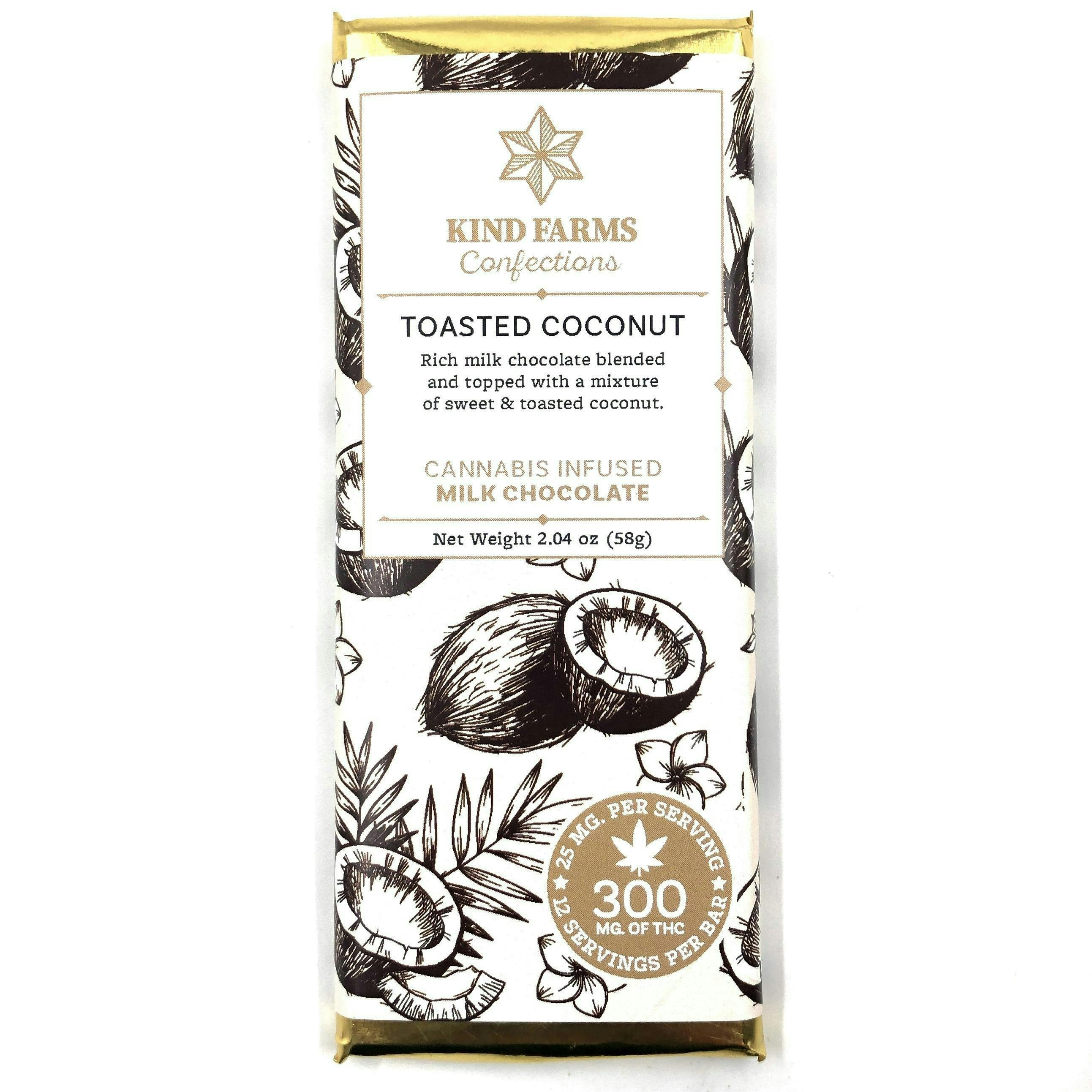 Indico - 300mg Toasted Coconut Chocolate Bar - 1