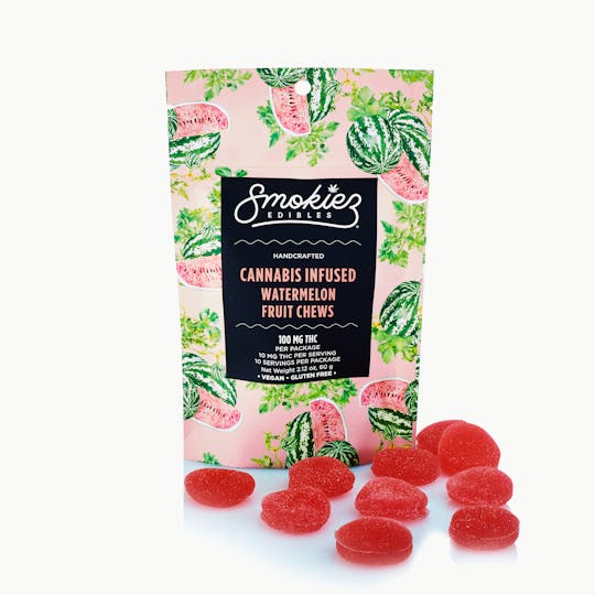 Smokiez Edibles - Watermelon HYBRID 100mg THC Fruit Chews - AZ - 1