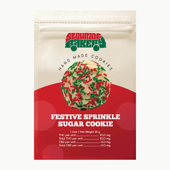 Slow Ride Bakery - Festive Sprinke Sugar Cookie - 1