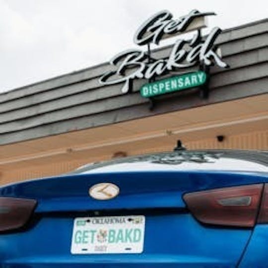 Bak'd - Get Bak'd Daily License Plate (Original) - 1