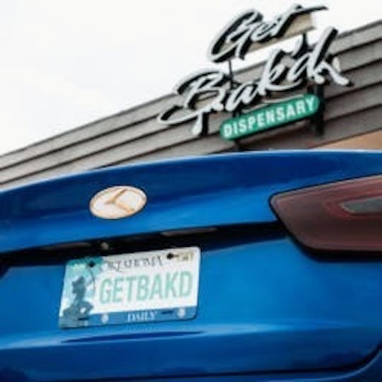 Bak'd - Get Bak'd Daily License Plate (Native) - 1