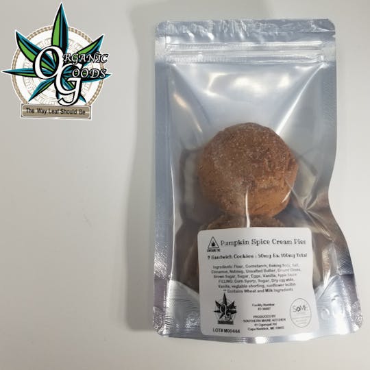 Organic Goods - 100mg Pumpkin Spice Cream Pies - 1