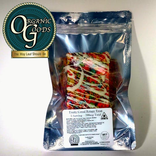 Organic Goods - OG Fruity Cereal Krispy Treat w/Hash Rosin & Premium Concentrate 200 MG - 1