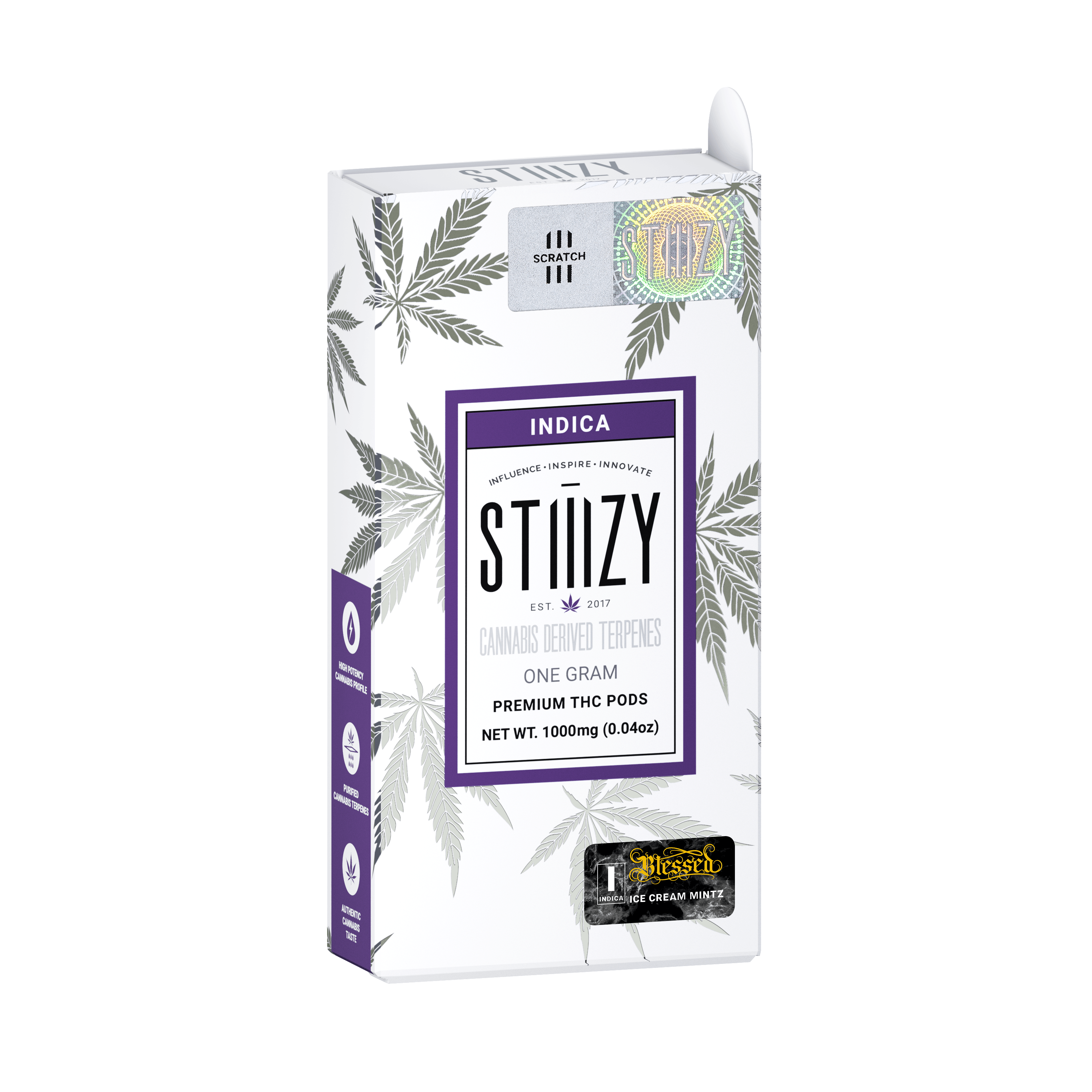 STIIIZY - Vape Cartridge - ICE CREAM MINTZ - BLESSED: 1G CDT Pod - STIIIZY - 1