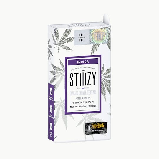 STIIIZY - Vape Cartridge - ICE CREAM MINTZ - BLESSED: 1G CDT Pod - STIIIZY - 1