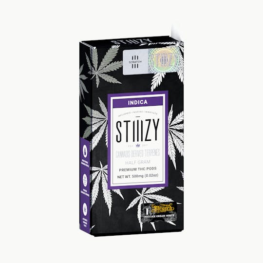 STIIIZY - Vape Cartridge - BLESSED: ICE CREAM MINTZ .5G CDT Pod - STIIIZY - 1
