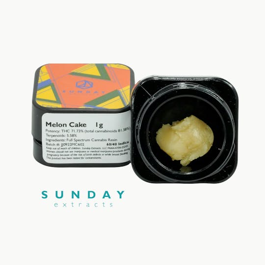 Sunday Extracts - 1g Concentrate Melon Cake - 1