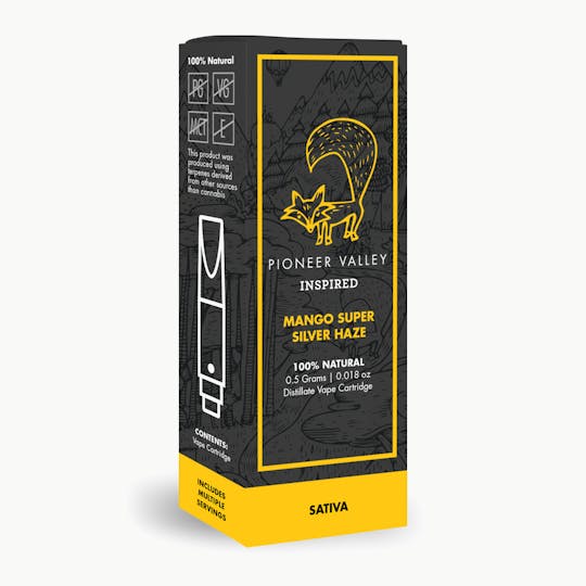 Pioneer Valley Cannabis Co - Mango Super Silver Haze Cartridge 500mg - 1