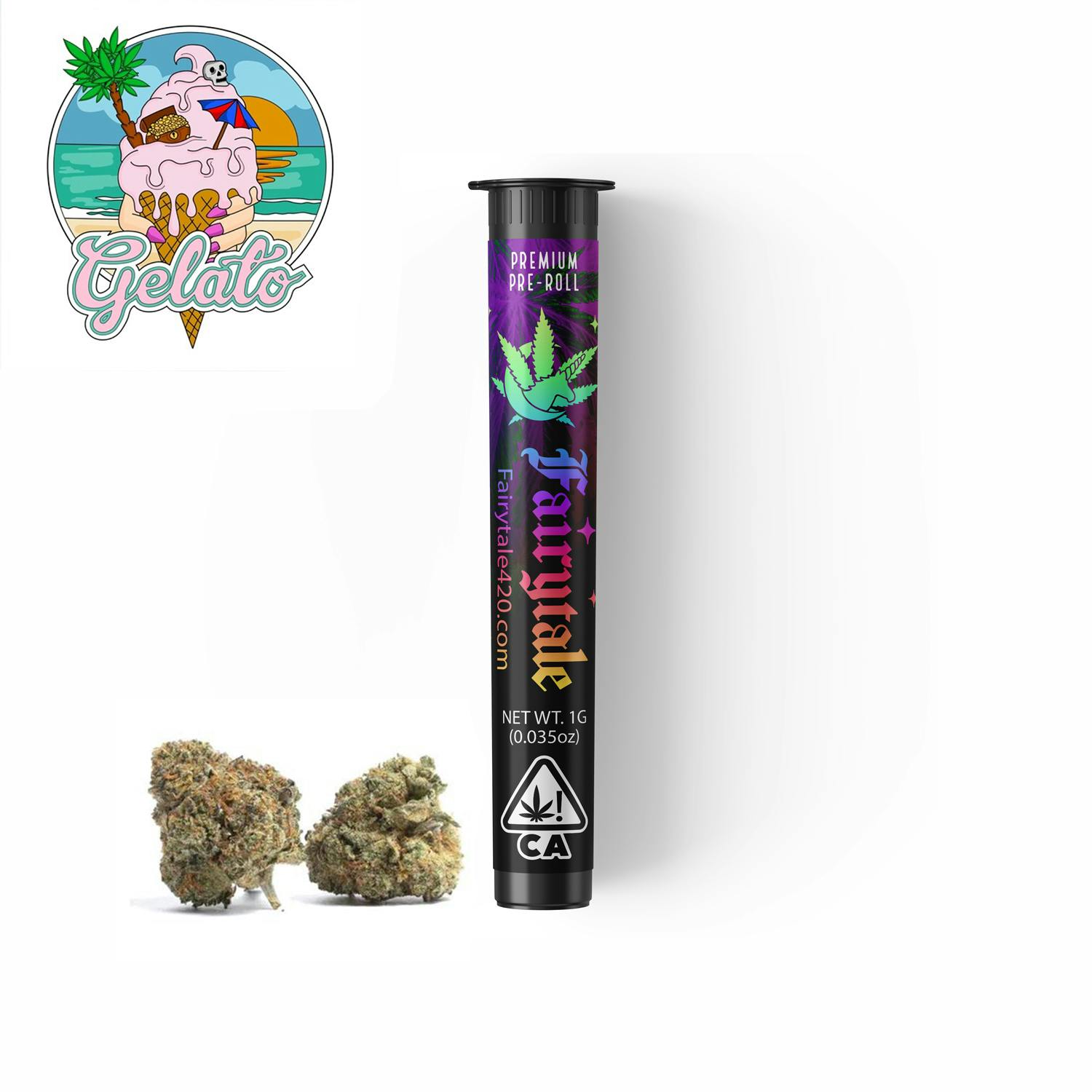 Fairytale - FAIRYTALE | 1 Gram Indoor Pre-roll "Gelato" (HYBRID) 26.86% THC - 1
