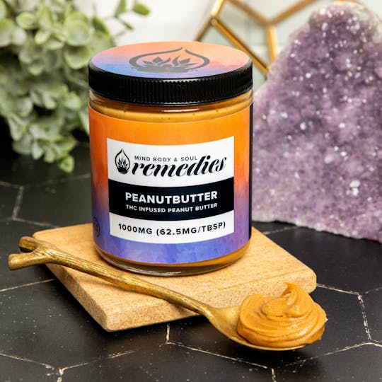 Mind Body & Soul Support - THC PEANUT BUTTER - 8OZ 1000MG - 1