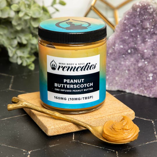 Mind Body & Soul Support - 8 oz 160mg CBD Peanut Butterscotch - 1