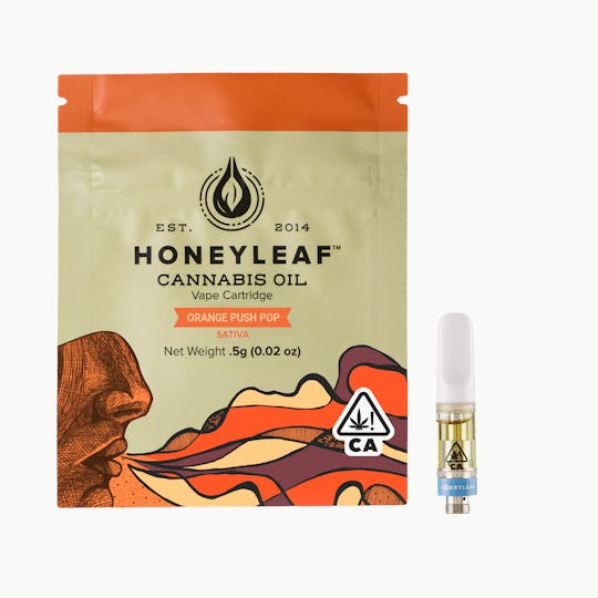 Honeyleaf - ORANGE PUSH POP - .5G CARTRIDGE - SATIVA - 1