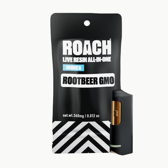 ROACH - ROACH Live Resin 0.36g Vape - Rootbeer GMO - Indica - 1