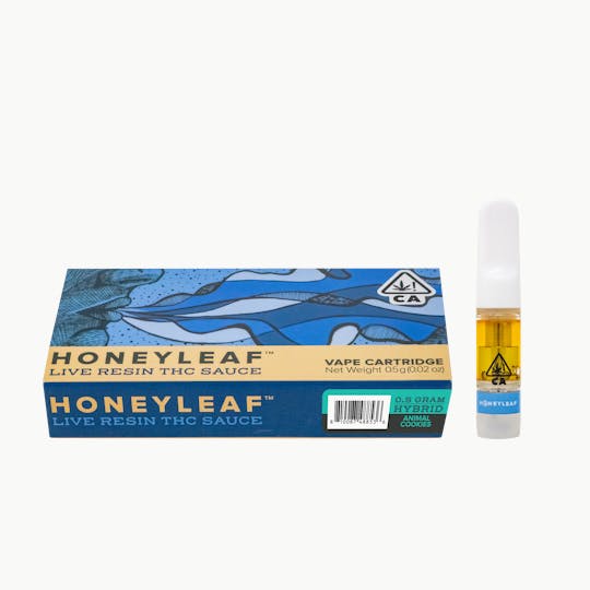 Honeyleaf - ANIMAL COOKIES - .5G LIVE RESIN CARTRIDGE - HYBRID - 1