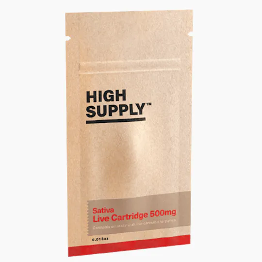 High Supply - Bright Lights 500mg Live Resin Vape Cart - 1