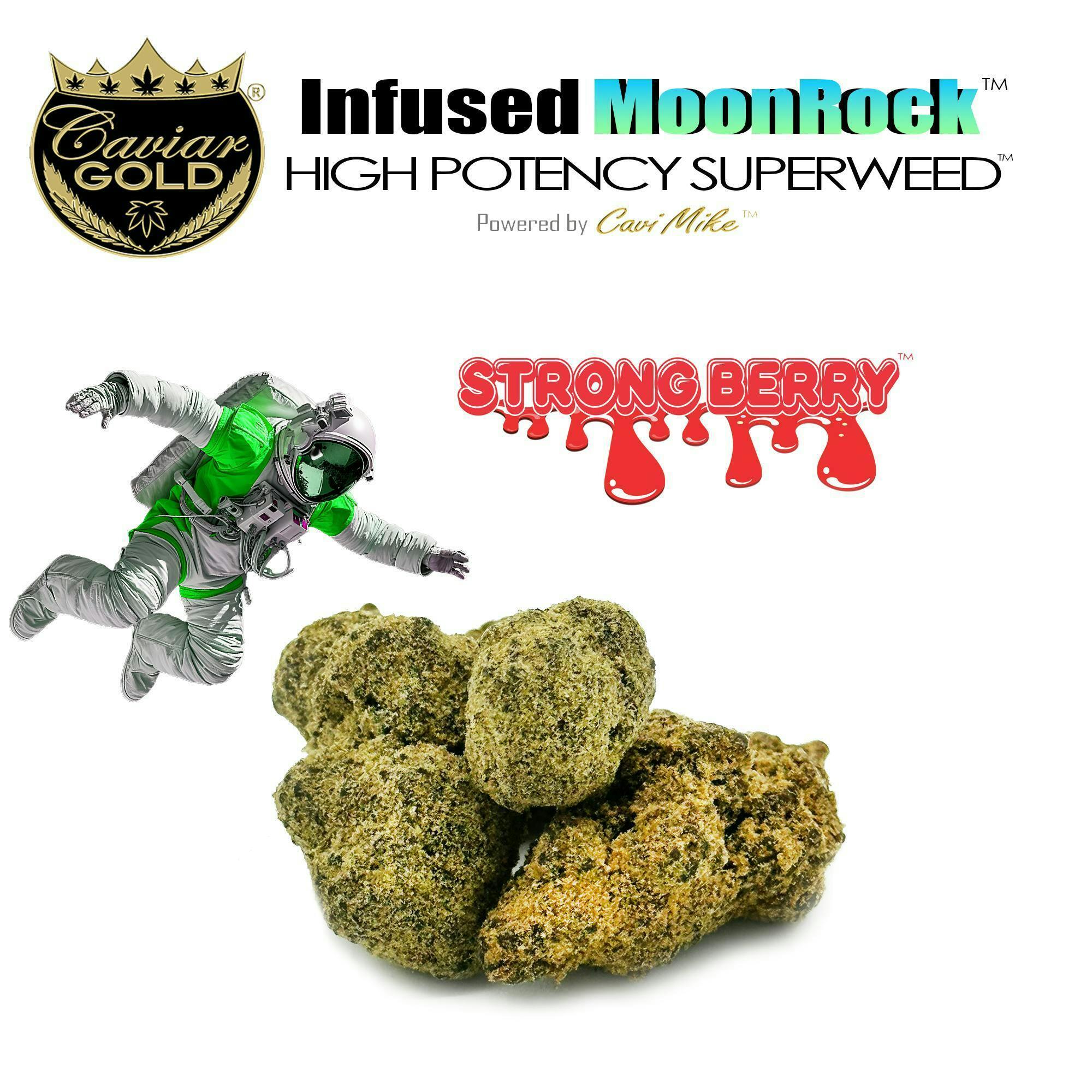 Caviar Gold - Moon Rocks | Infused Flower | Strong Berry | 3.5g - 1